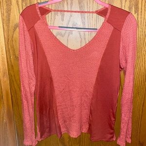 Rust Color Long Sleeve Shirt